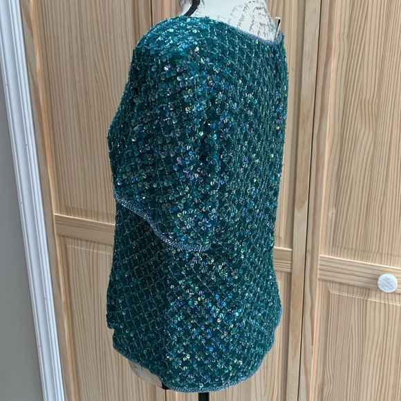 Frank Usher London sequin top - Picture 2 of 5